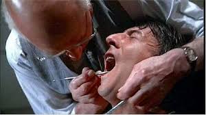 a scene from Marathon Man, it's no wonder why people have a deep rooted fear of the dentist.
