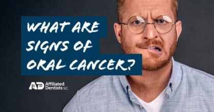 What are signs of oral cancer?