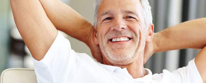 Man smiling with Esthetic Shaped teeth